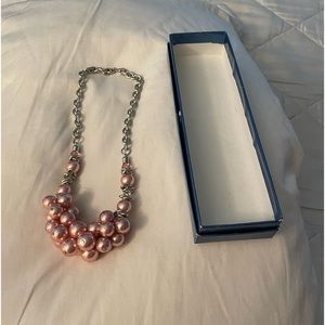 2 for $10 or 3 for $15.  Pink Faux pearl necklace
